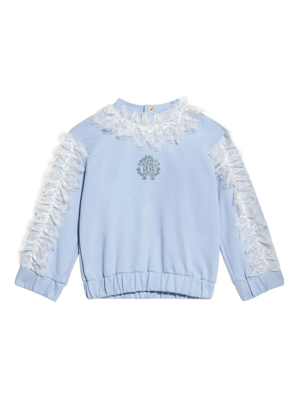 Roberto Cavalli Junior RC Monogram sweater Blauw