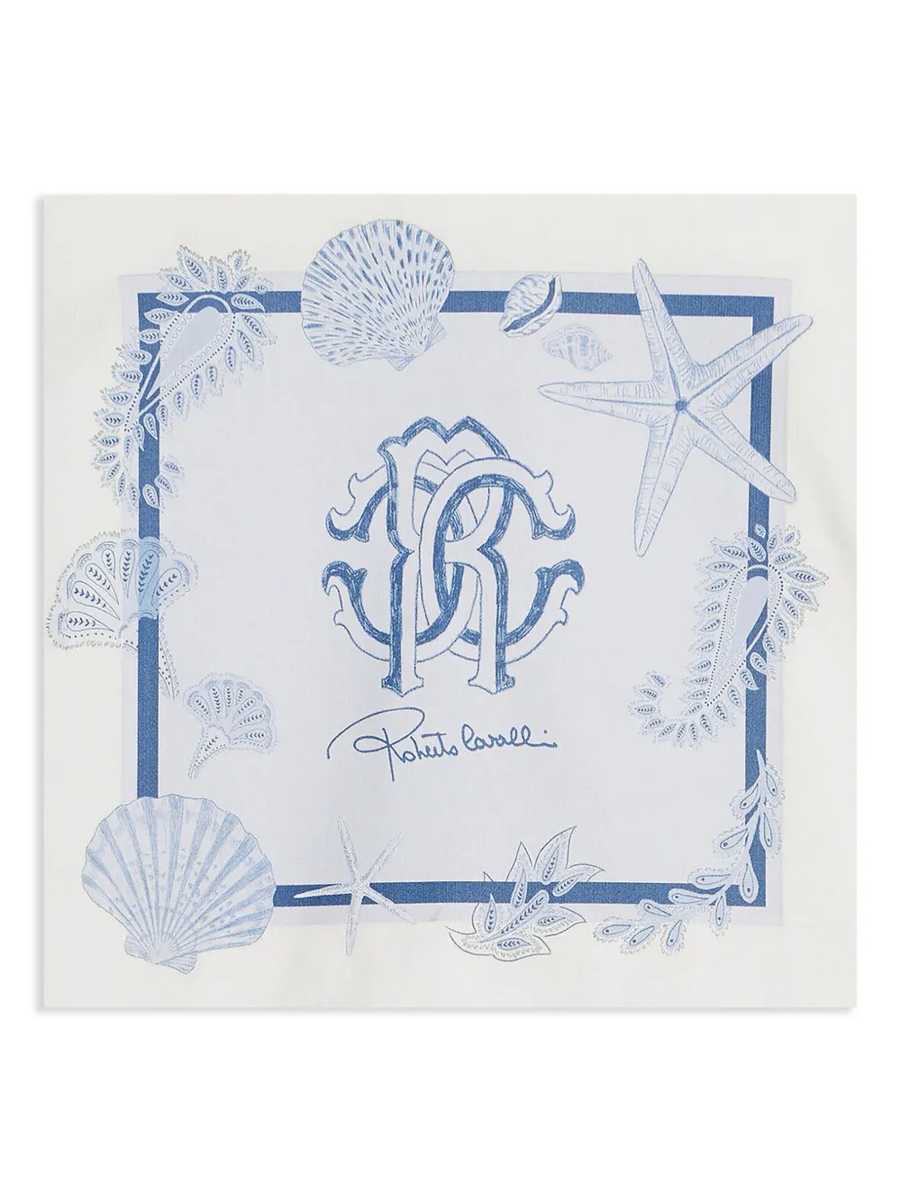 Roberto Cavalli Junior T-shirt met Marine-print Wit