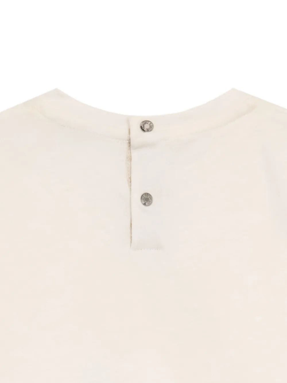 Roberto Cavalli Junior T-shirt met geborduurd logo Beige