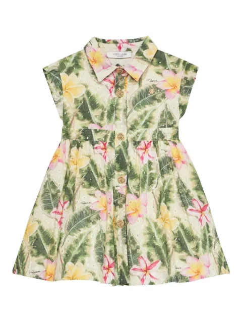 Roberto Cavalli Junior Floral Cutwork dress