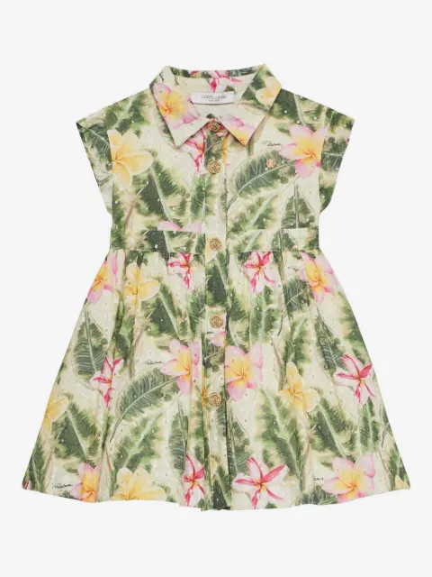 Roberto Cavalli Junior Floral Cutwork dress