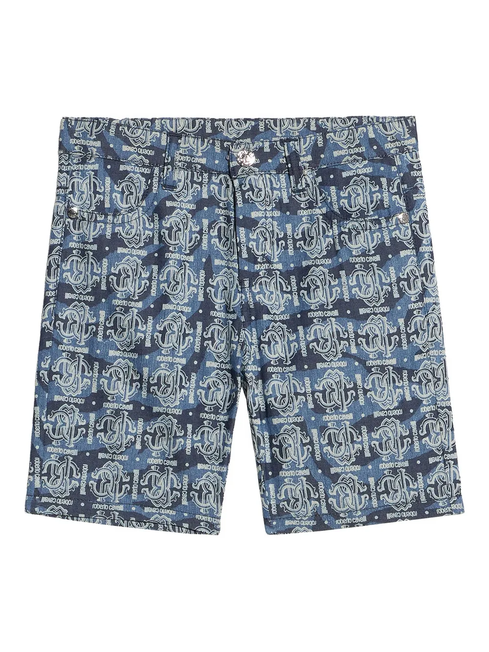 Roberto Cavalli Junior Shorts met print Blauw