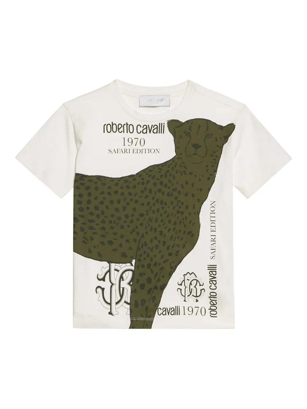 Roberto Cavalli Junior Safari Edition Tシャツ - ホワイト Roberto Cavalli Junior Safari Edition Tシャツ - ホワイト