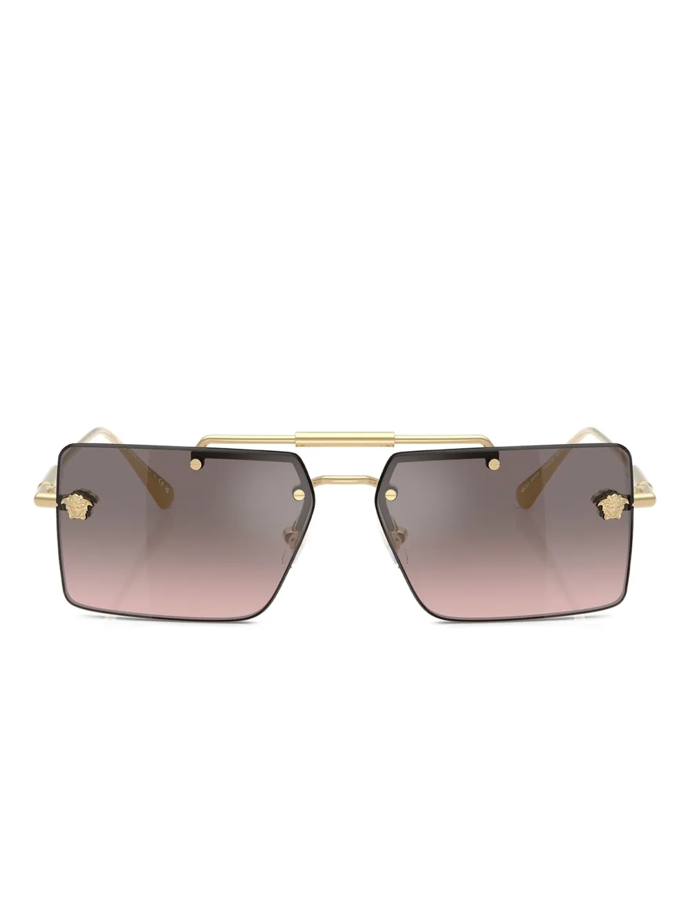 Versace Eyewear Occhiali da sole Medusa squadrati - Oro