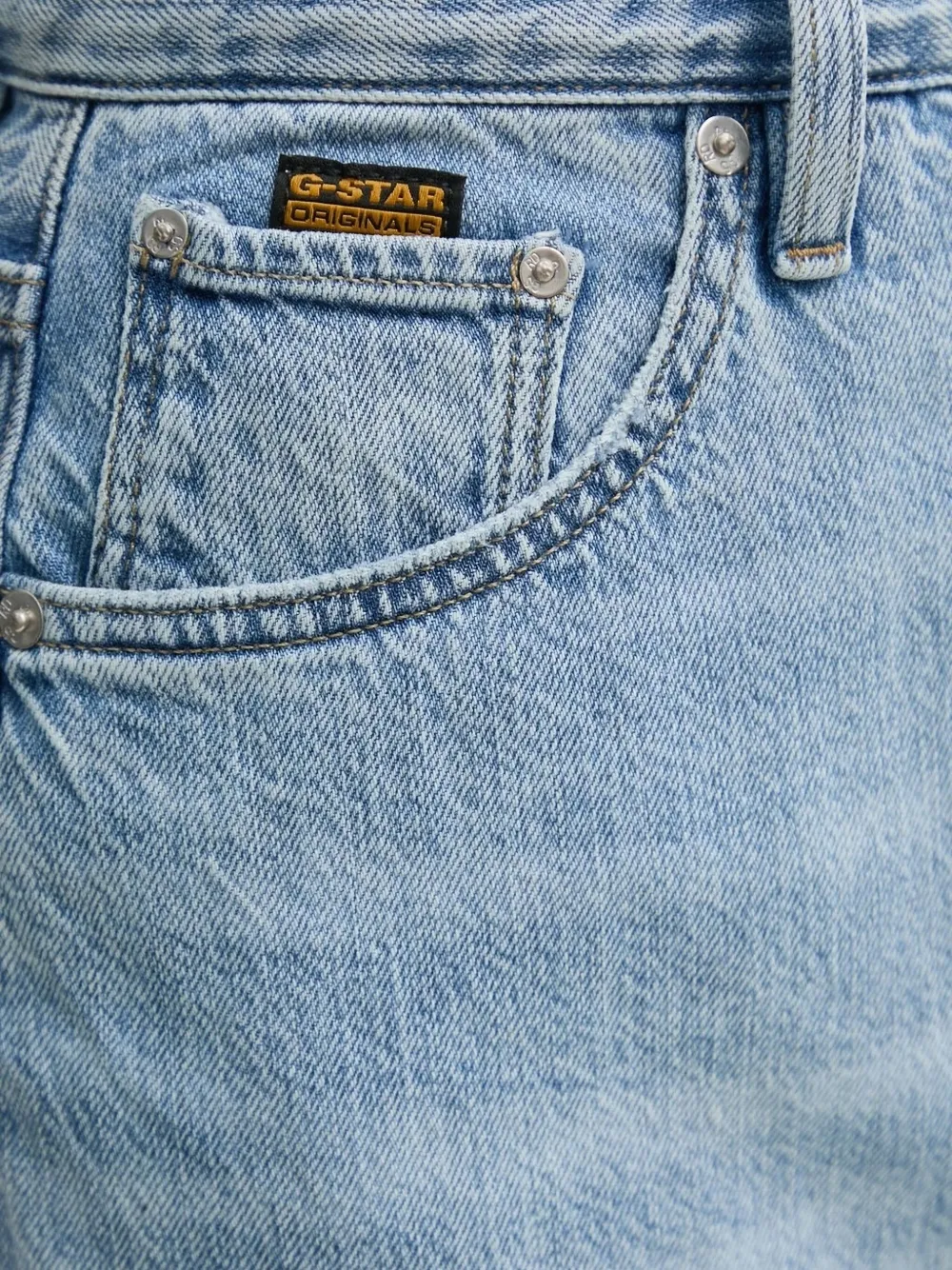 G-Star RAW Denim straight rok met split Blauw