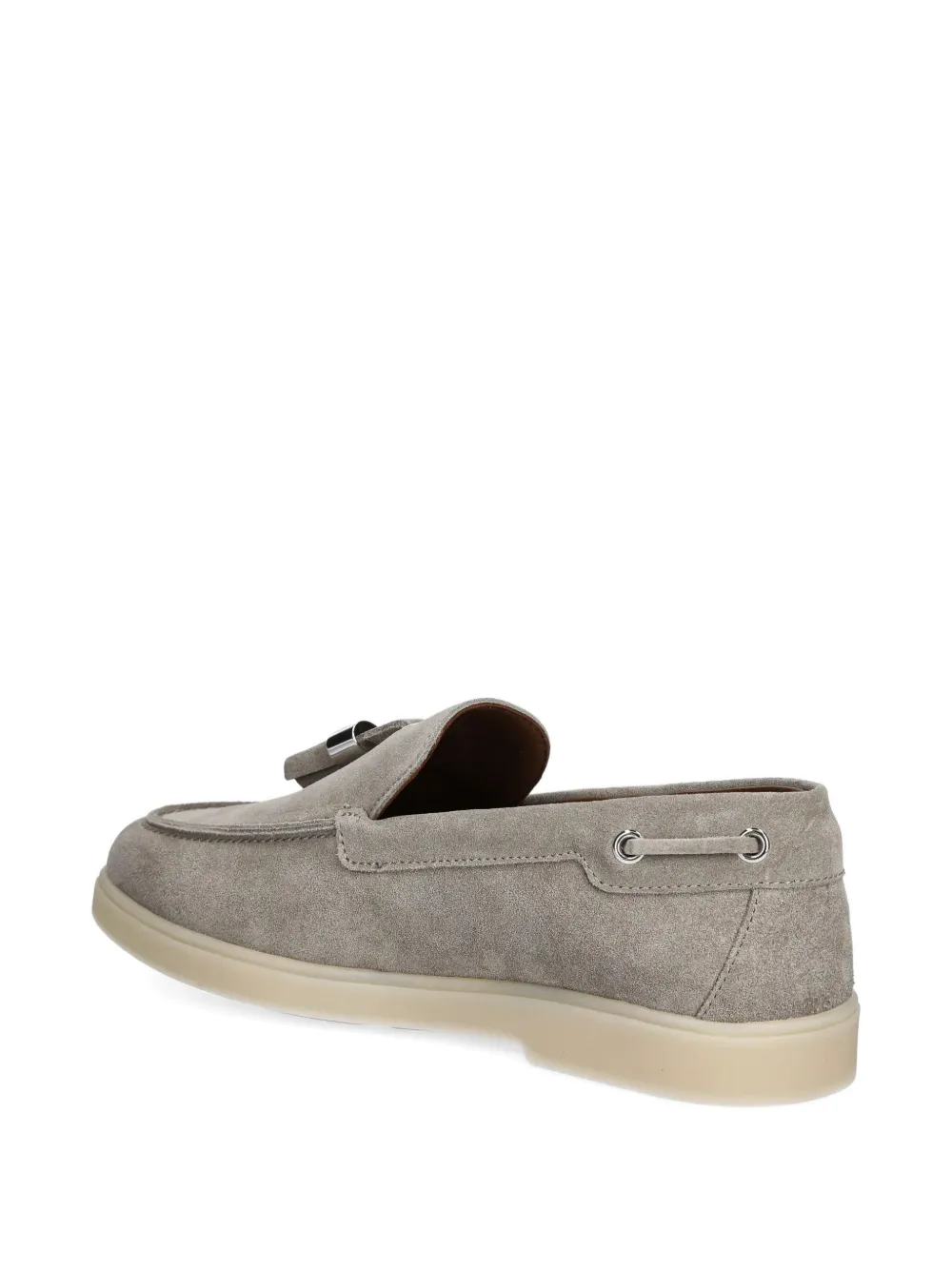 Giuseppe Zanotti Maui Suede Loafers In Gray
