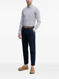 Hackett embroidered striped button-down shirt - Blue