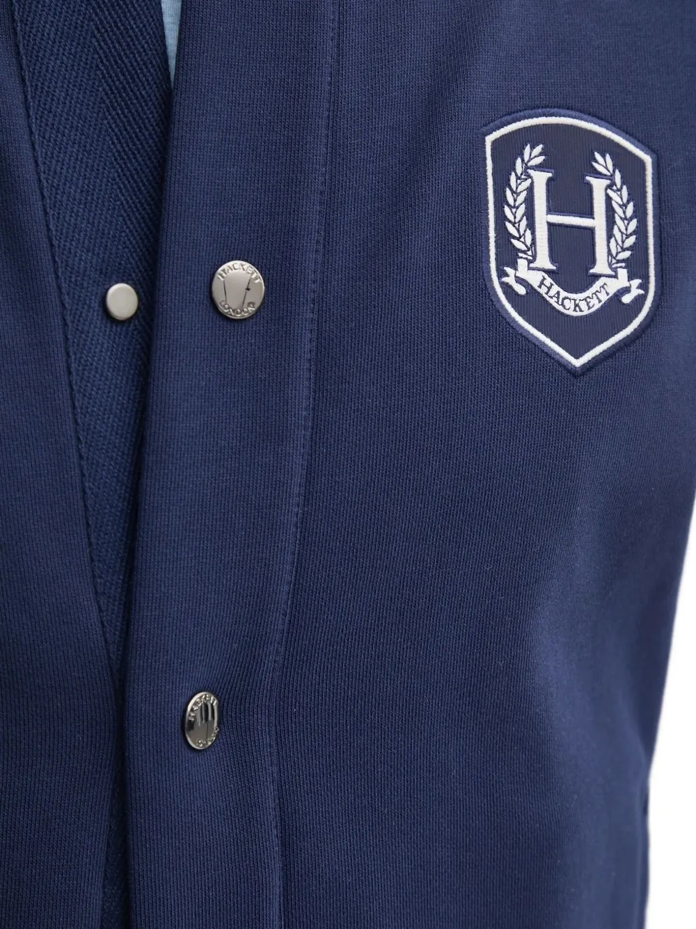 Hackett Bomberjack met logopatch Blauw
