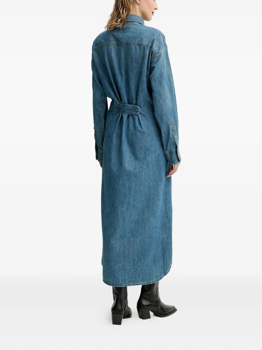 G-Star RAW belted denim shirt dress - Blauw