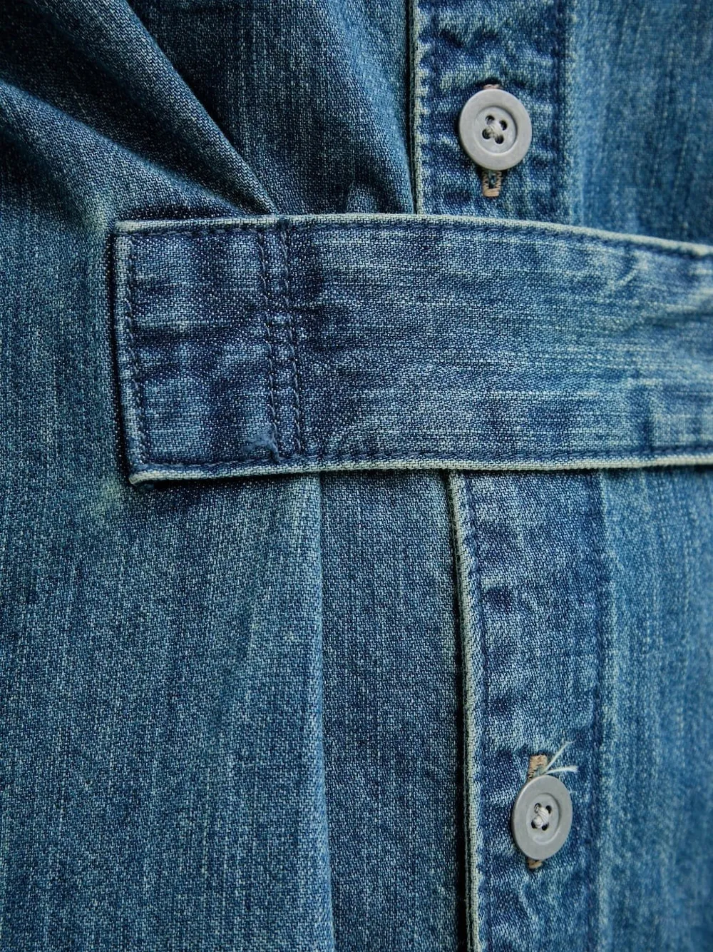 G-Star RAW Blousejurk met ceintuur Blauw