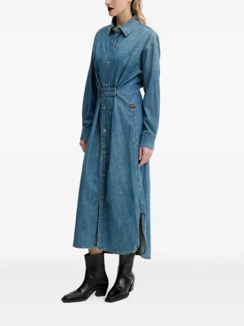 G-Star RAW belted denim shirt dress