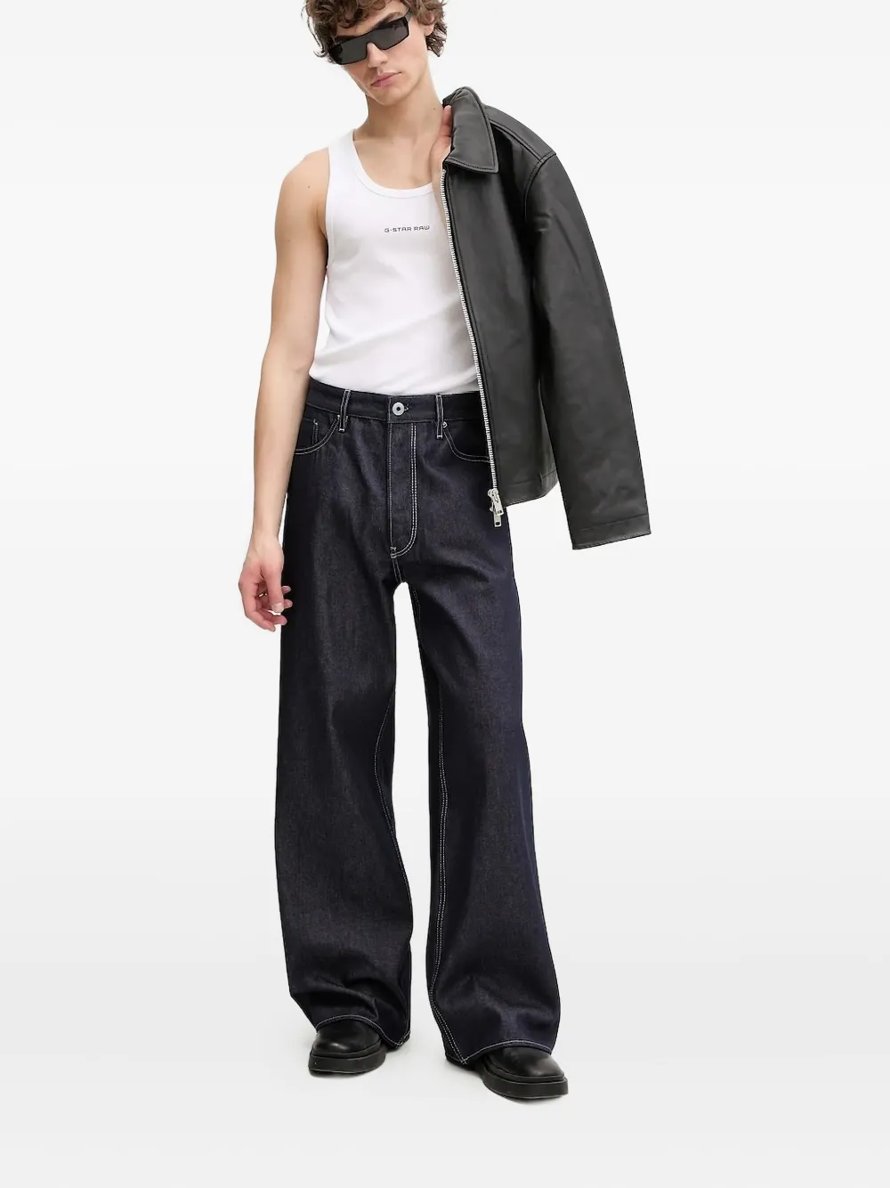 G-Star RAW Long Pocket contrast-stitching jeans | Blue | Image 1