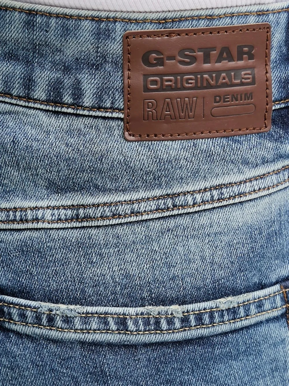 G-Star RAW faded-wash straight-leg jeans Blauw