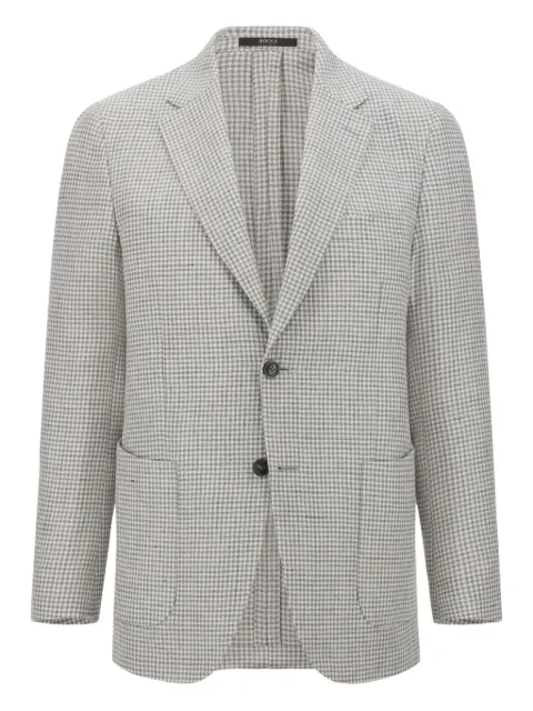 Boggi Milano blazer con estampado pied de poule