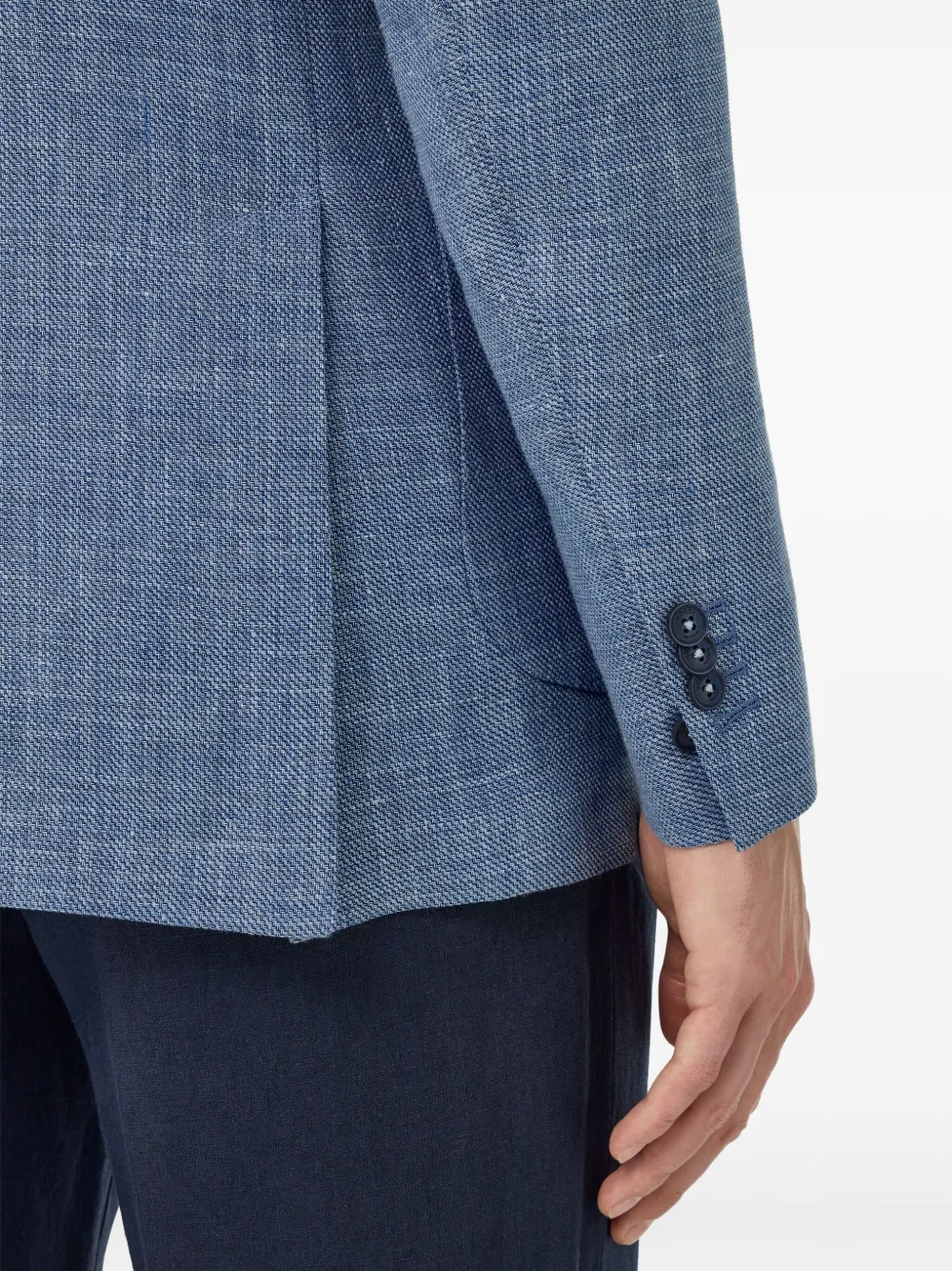 Boggi Milano Blazer met gemêleerd effect Blauw