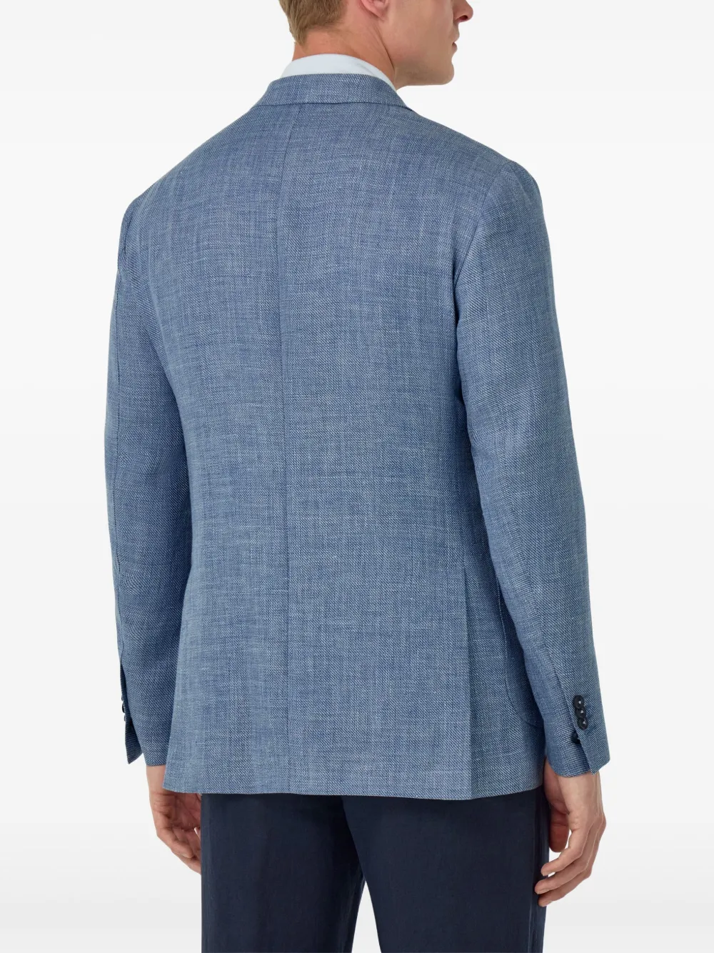 Boggi Milano Blazer met gemêleerd effect Blauw