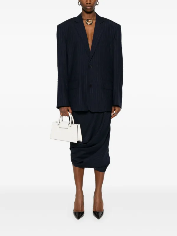 Balenciaga ストライプ ジャケット | ブルー | FARFETCH JP