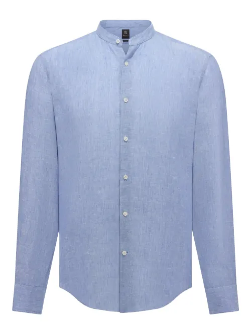 Boggi Milano chemise en lin - Bleu - Boggi Milano - Modalova