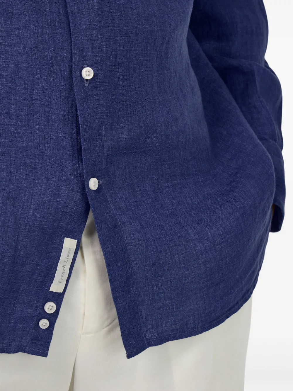 Boggi Milano Linnen overhemd Blauw