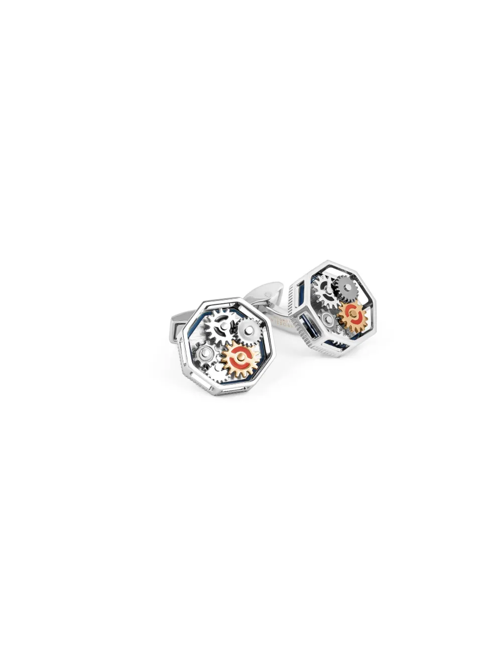 Tateossian Octo Gear Cufflinks In Silver