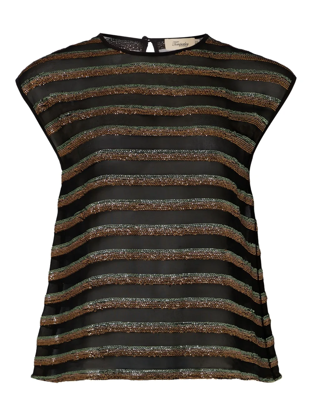 Temperley London Selena トップ - ブラック Temperley London Selena トップ - ブラック