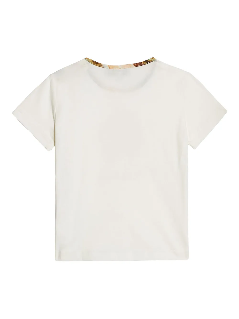 Roberto Cavalli Junior T-shirt met logoprint en knoopdetail Wit
