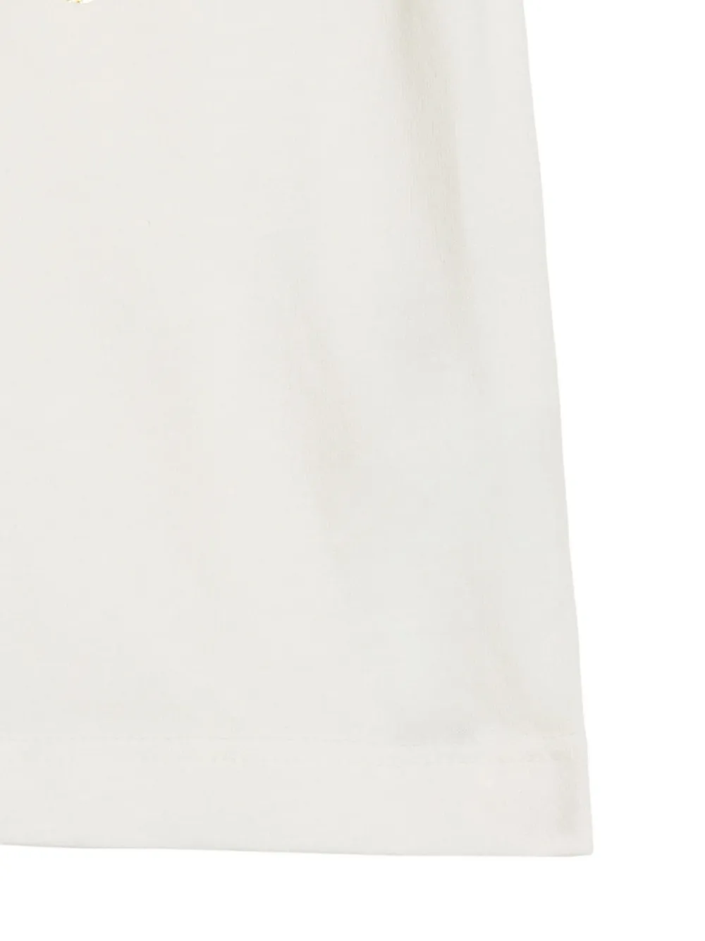 Roberto Cavalli Junior T-shirt met logoprint en knoopdetail Wit
