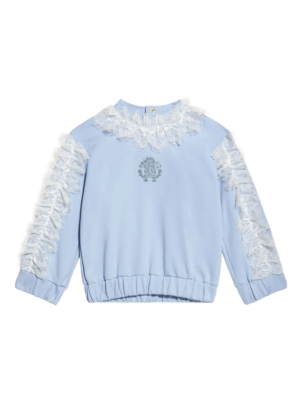 Roberto Cavalli Junior RC Monogram sweater Blauw