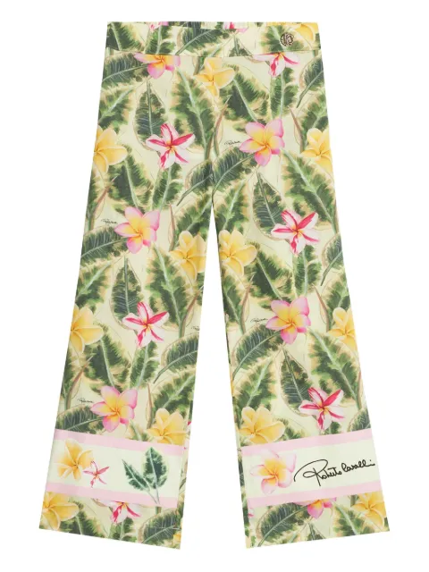 Roberto Cavalli Junior floral-print trousers 