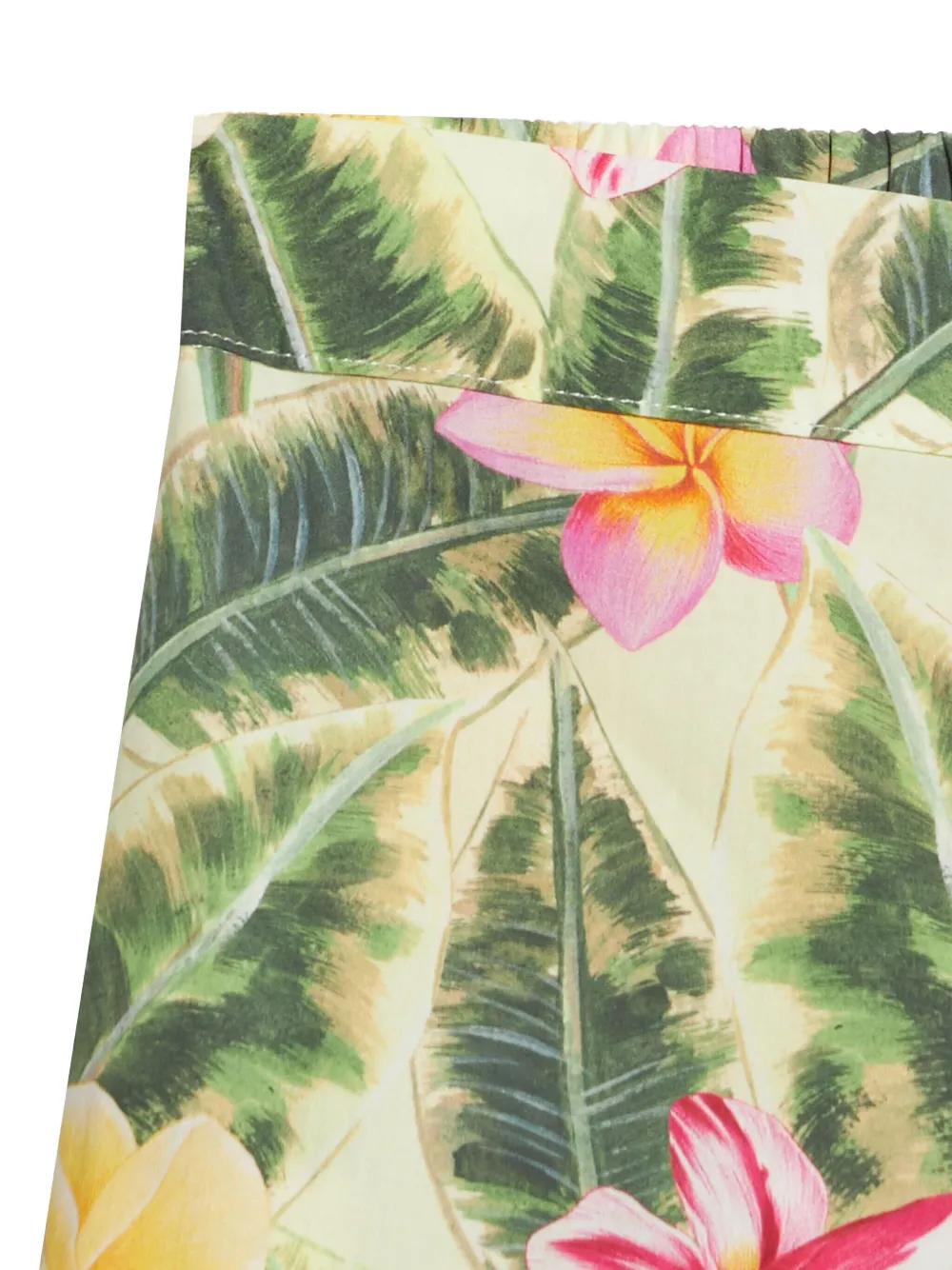 Roberto Cavalli Junior Broek met bloemenprint Groen