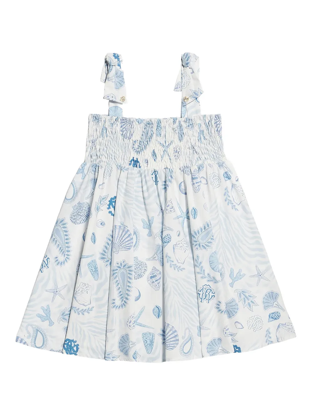 Roberto Cavalli Junior Jurk met print Blauw