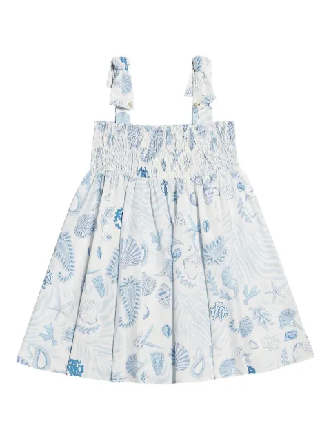 Roberto Cavalli Junior robe à imprimé Marine
