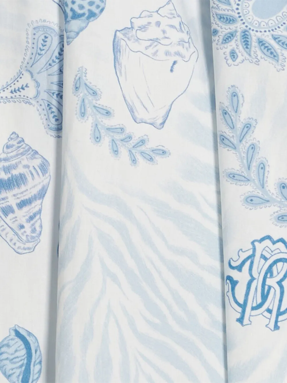 Roberto Cavalli Junior Jurk met print Blauw