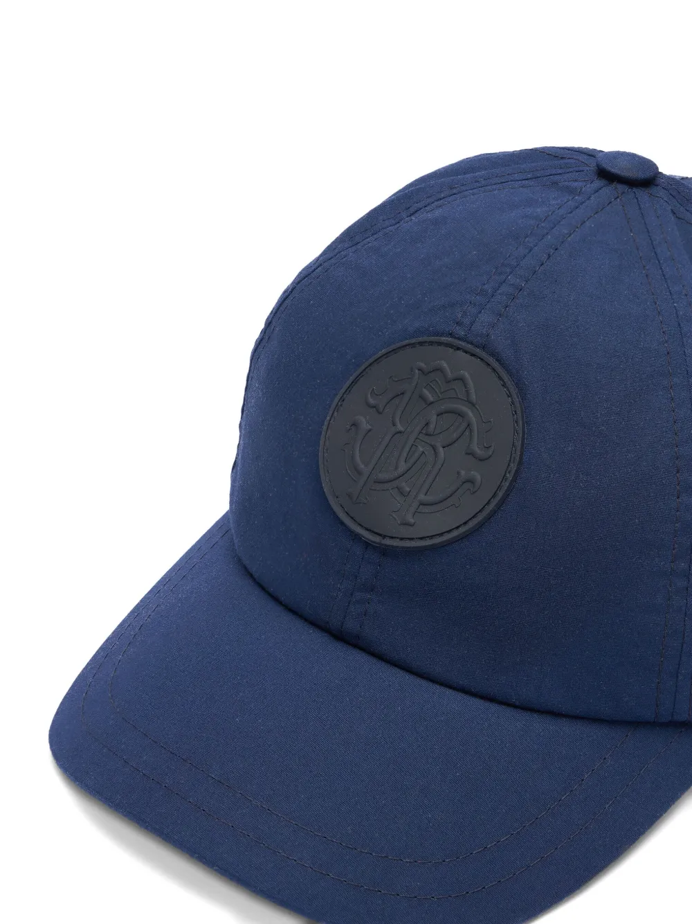 Roberto Cavalli Junior Logo-patch Baseball Cap In Blue