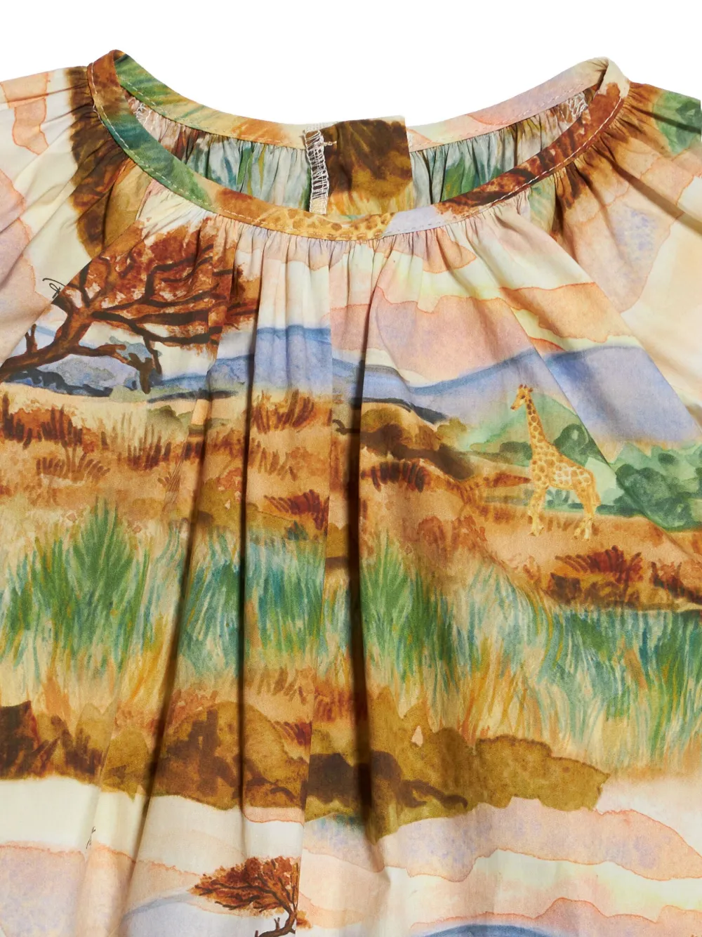 Roberto Cavalli Junior Jurk met Safari-print Bruin