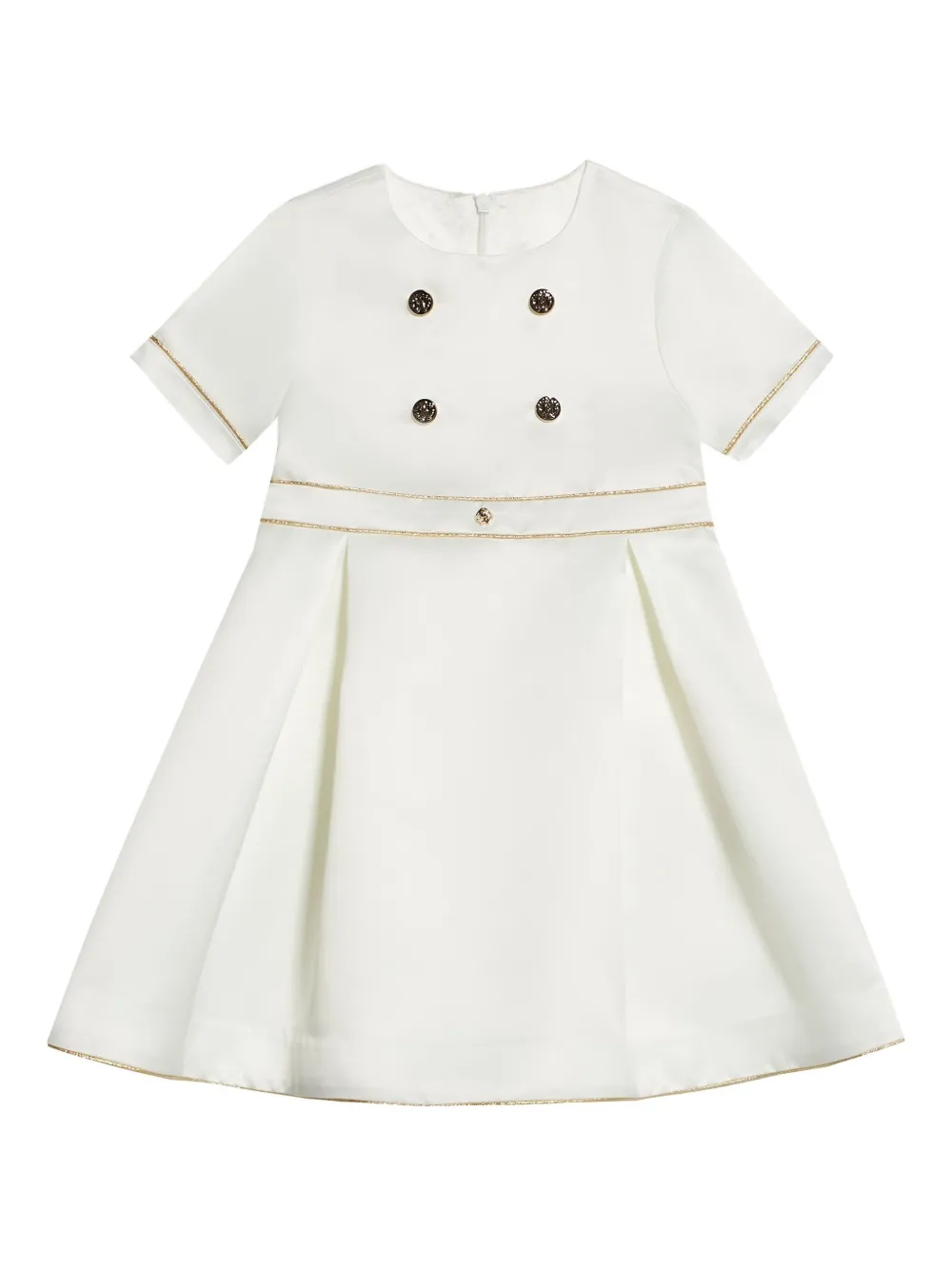Roberto Cavalli Junior Jurk met knoopdetail Wit