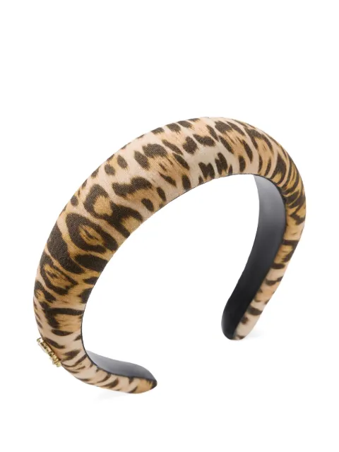 Roberto Cavalli Junior jaguar-print headband