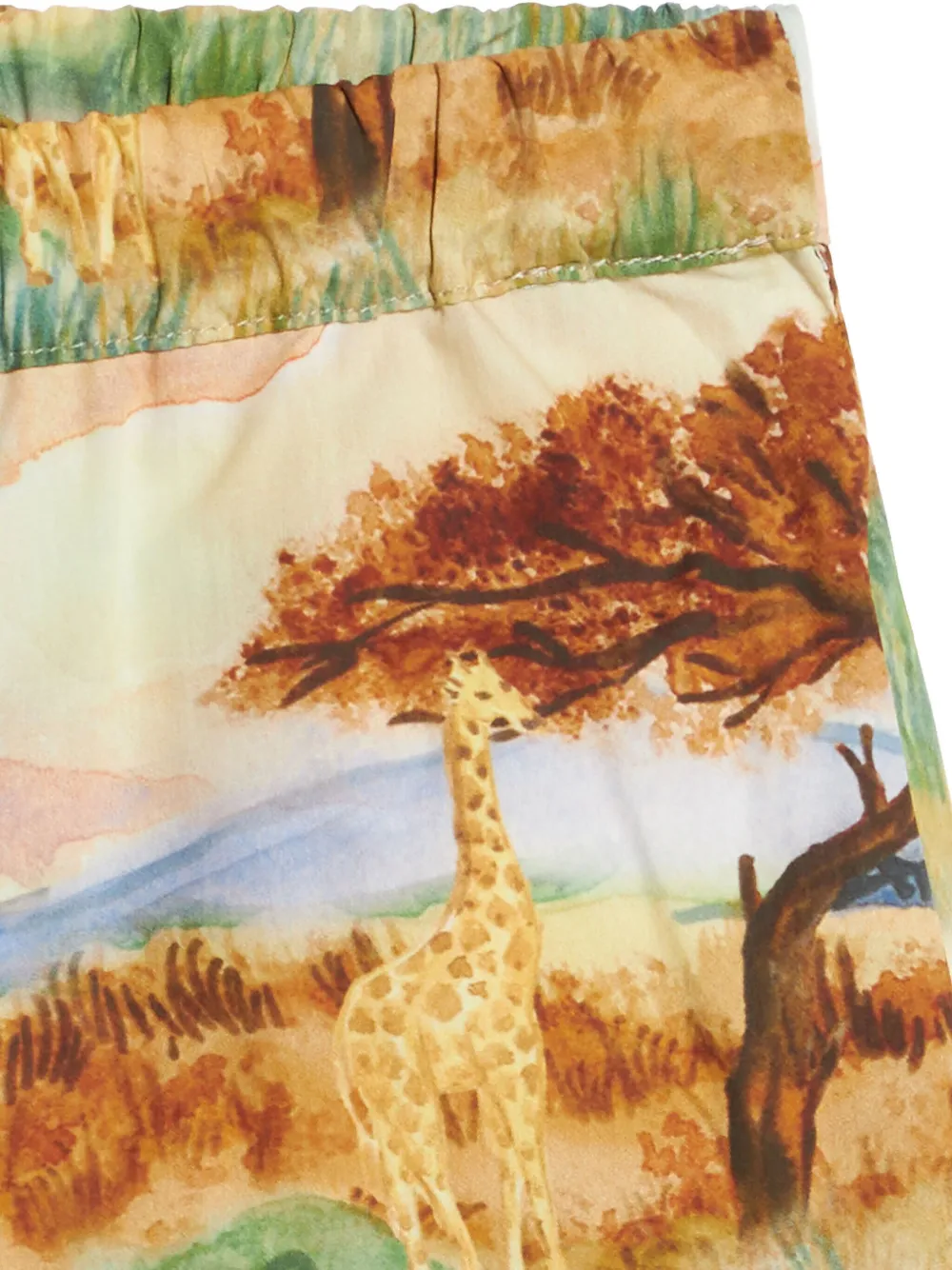Roberto Cavalli Junior Shorts met Safari-print Bruin