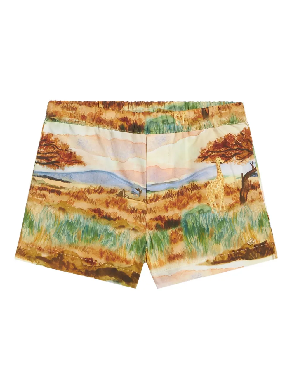 Roberto Cavalli Junior Shorts met Safari-print Bruin