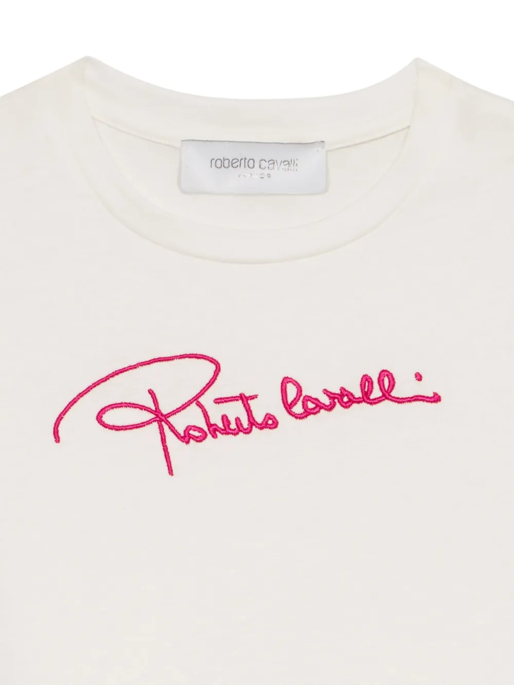 Roberto Cavalli Junior Jurk met print Wit
