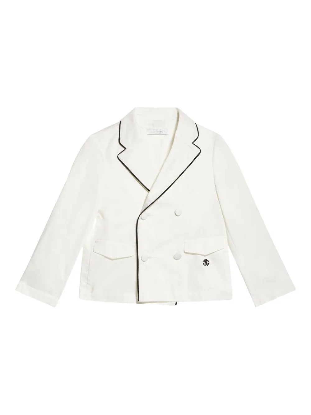 Roberto Cavalli Junior Blazer met dubbele rij knopen Wit