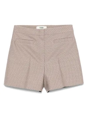 パンツ FENDI Women Shorts  Burmudas FR6632AQ3O F1RXG BROWN Women's Designer Pants & Shorts | FENDI CA