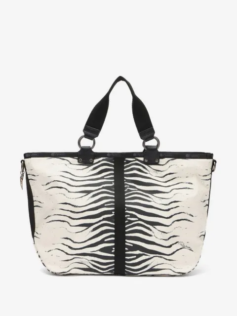 Roberto Cavalli x LeSportSac Roma zebra-print tote bag