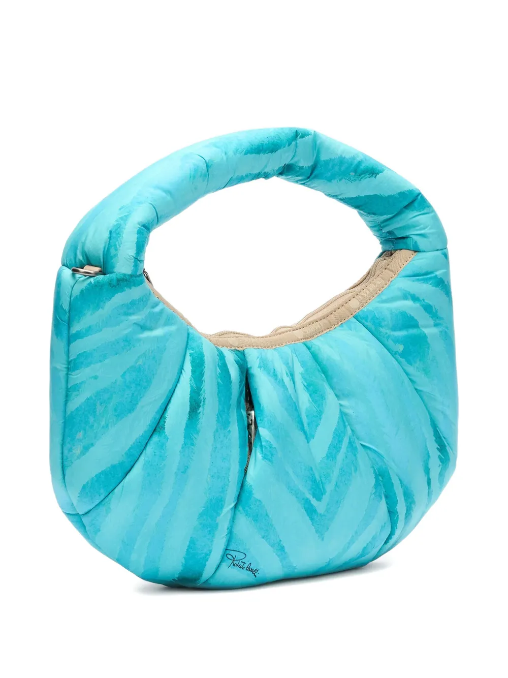 Roberto Cavalli Geplooide schoudertas Blauw