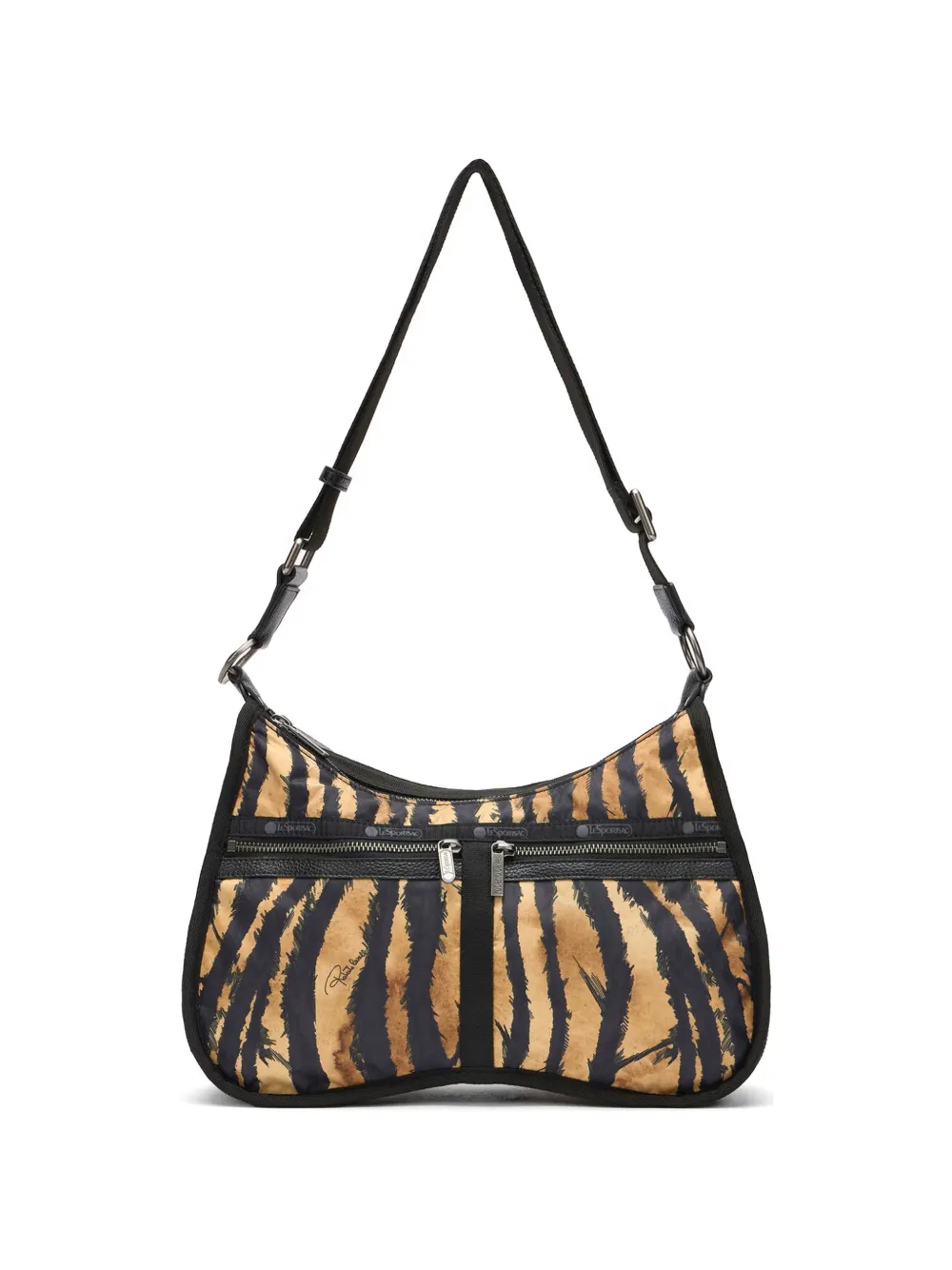 Roberto Cavalli Torino tiger-print shoulder bag - Marrone