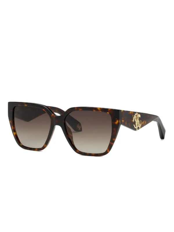Roberto Cavalli Tortoiseshell Sunglasses in Brown and Black Roberto Cavalli SRC138M 0743 55 | Bassol Optic United States main image 3