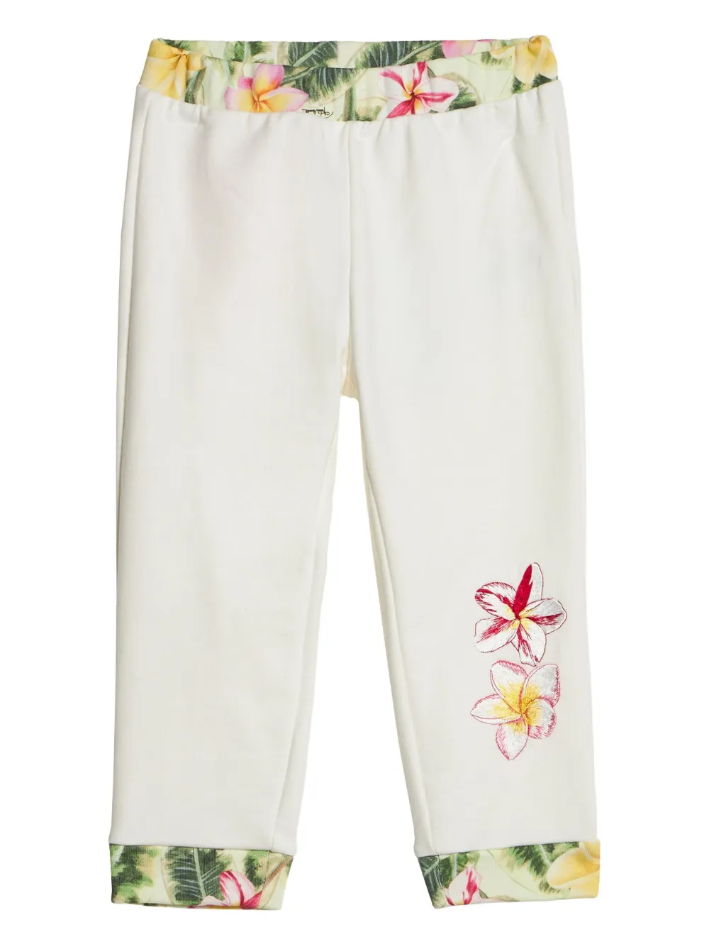 Roberto Cavalli Junior Trainingsbroek met logopatch Wit