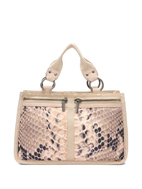 Roberto Cavalli Roma snakeskin-embossed handbag