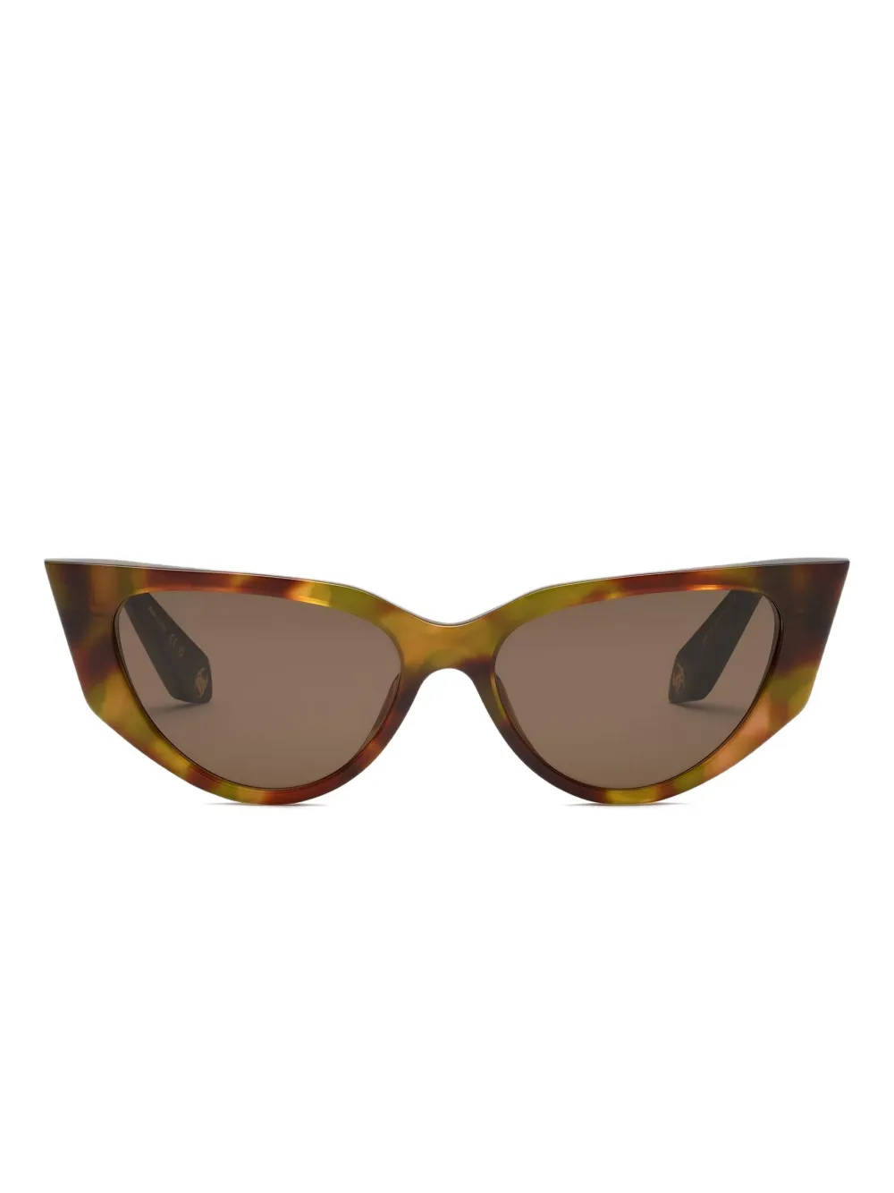 Roberto Cavalli Zonnebril met cat-eye montuur Bruin