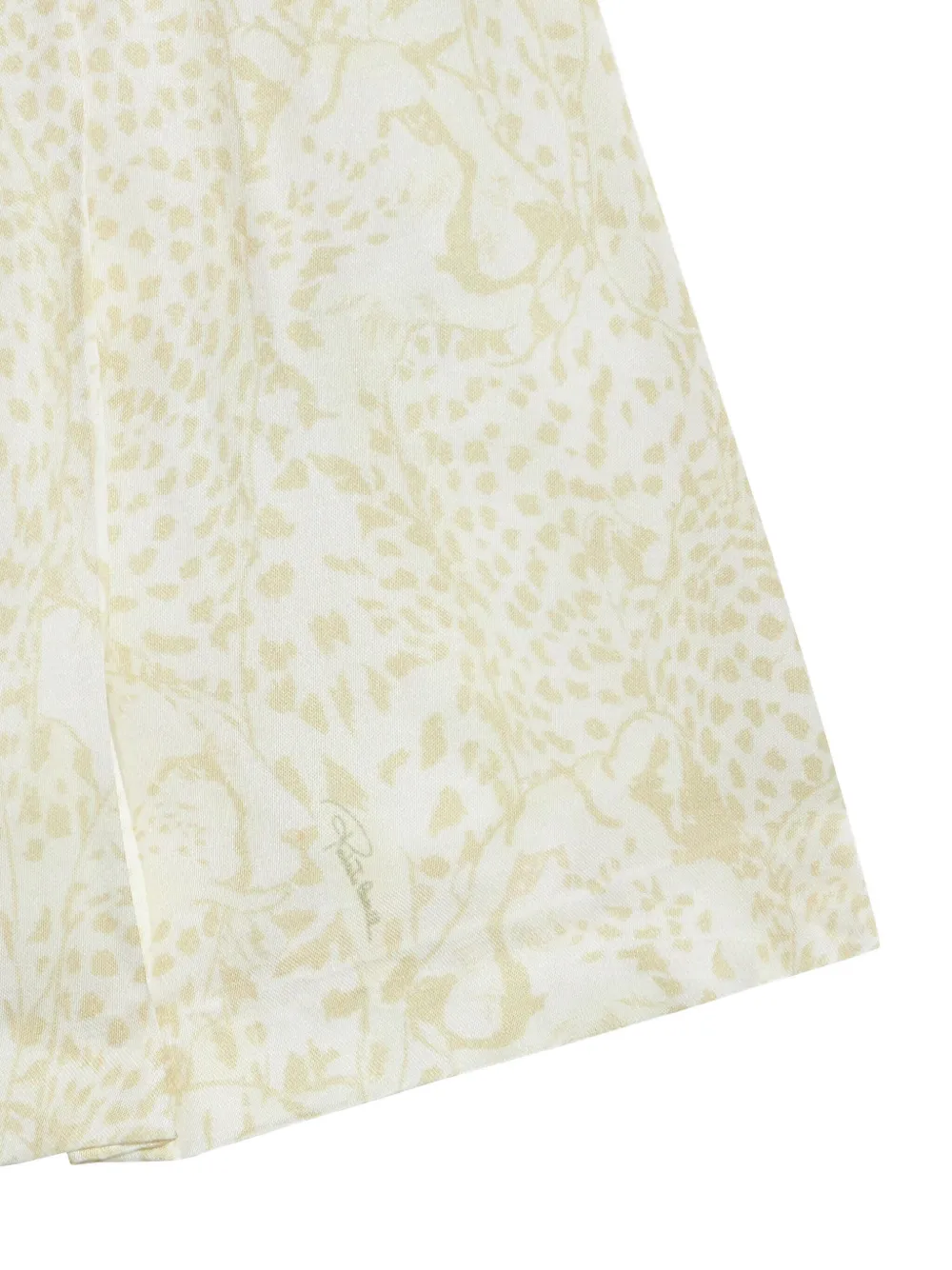 Roberto Cavalli Junior abstract-print mini skirt Wit